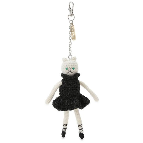 プリマキャットモチーフクロシェチャーム BLK F