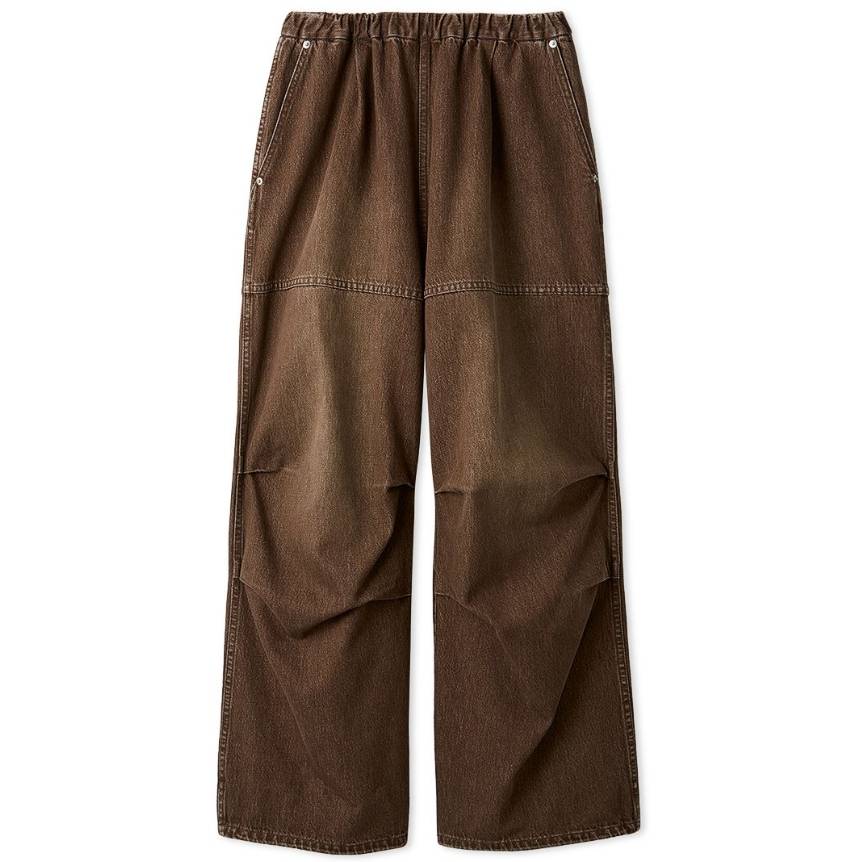 イージーデニムパンツ BRW F