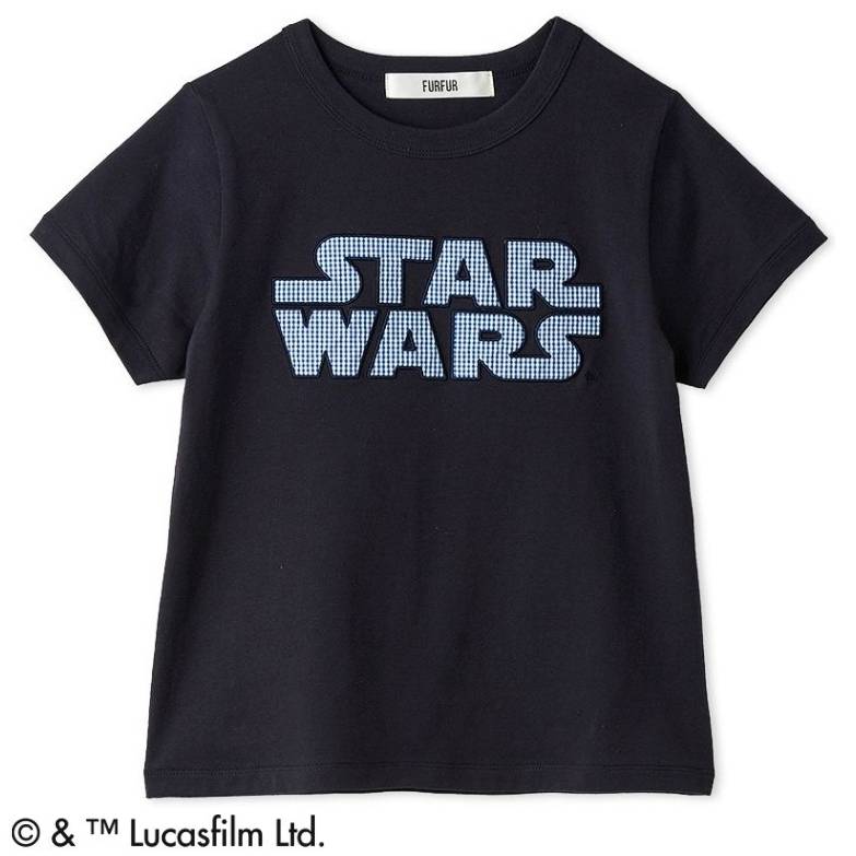 STAR WARS アップリケTシャツ NVY F