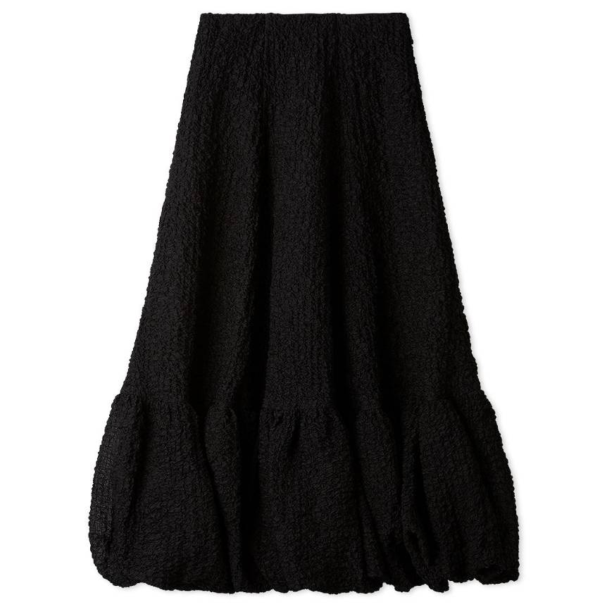 バルーンヘムロングスカート BLK F