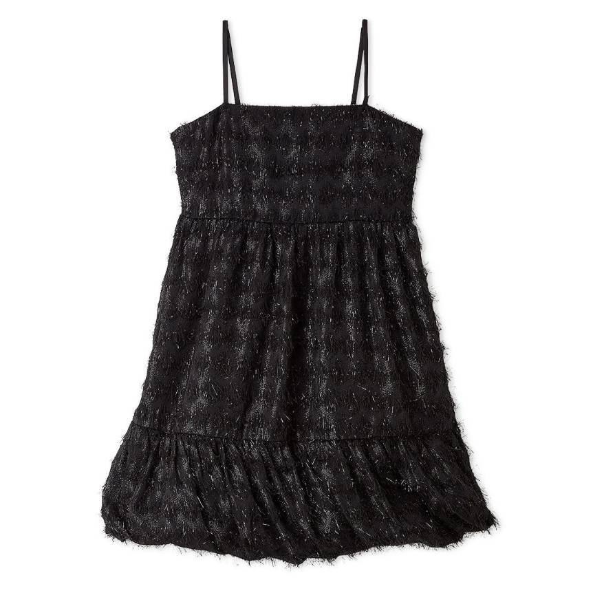 フリンジキャミワンピース BLK F