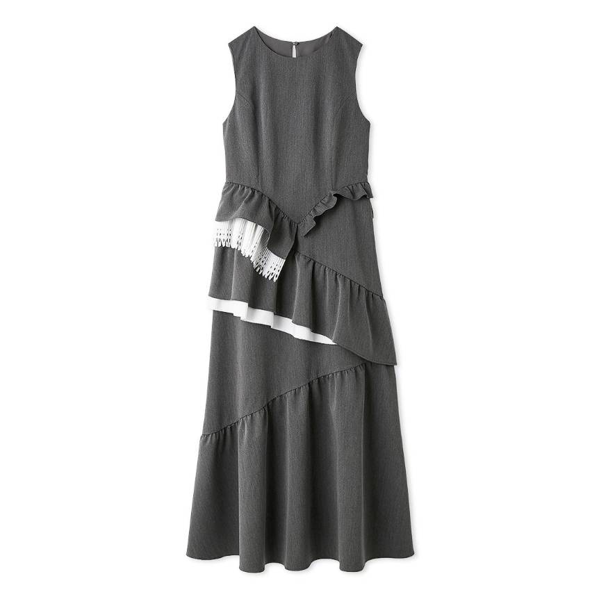 ランダムティアードワンピース GRY F