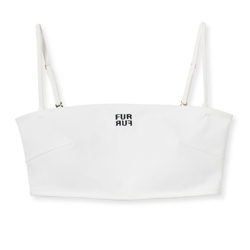 ロゴ刺繍バンドゥブラトップ