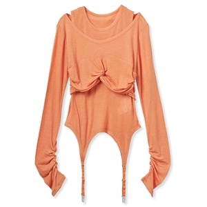 ドレープデザインセットトップス