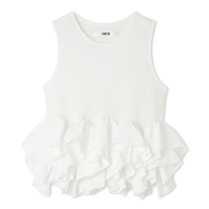 ペプラムカットトップス