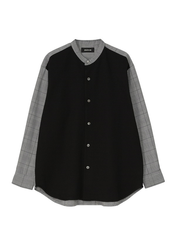 ZUCCa / PEツイルチェック / シャツ(XS black(26))｜ CABANE de ZUCCa