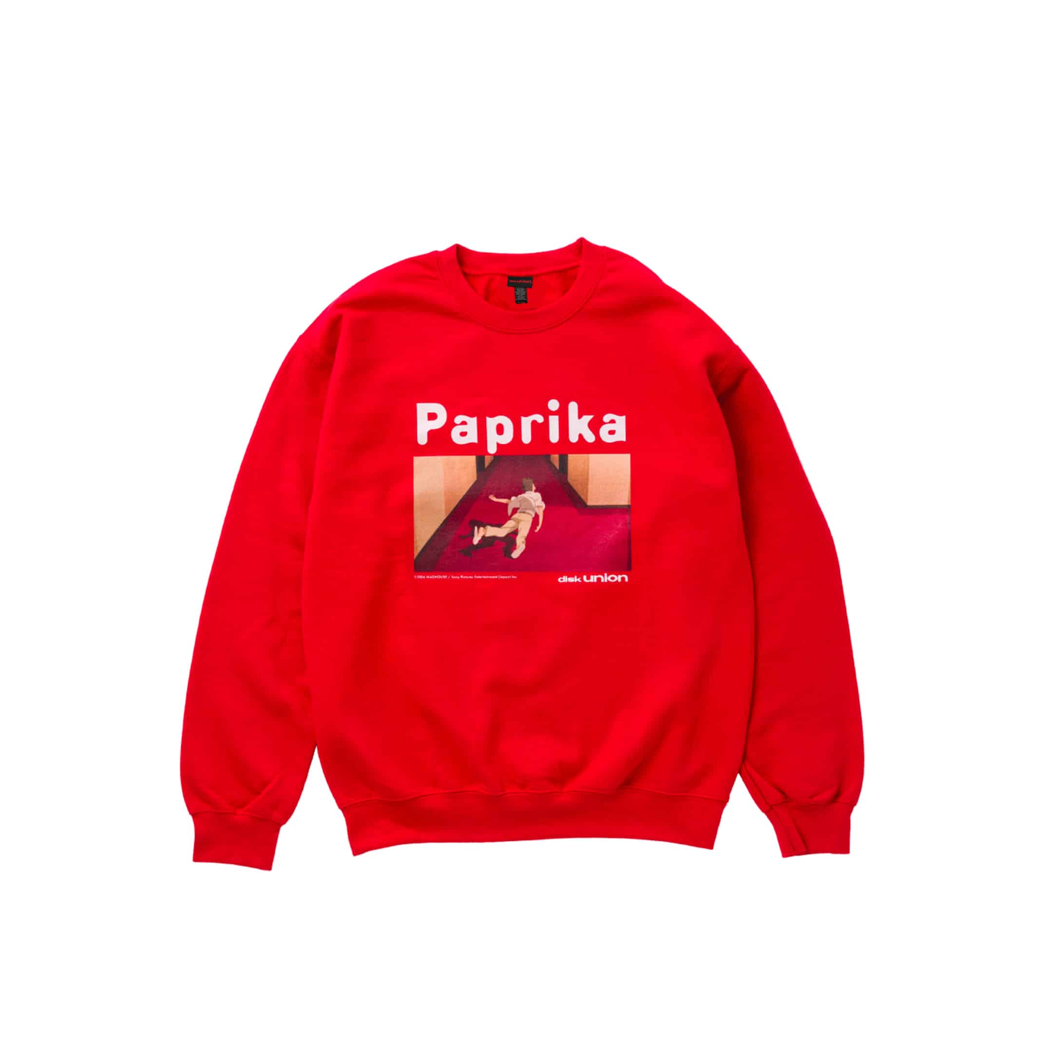Paprika×diskunion CREWNECK SWEATSHIRT (RED) RED M