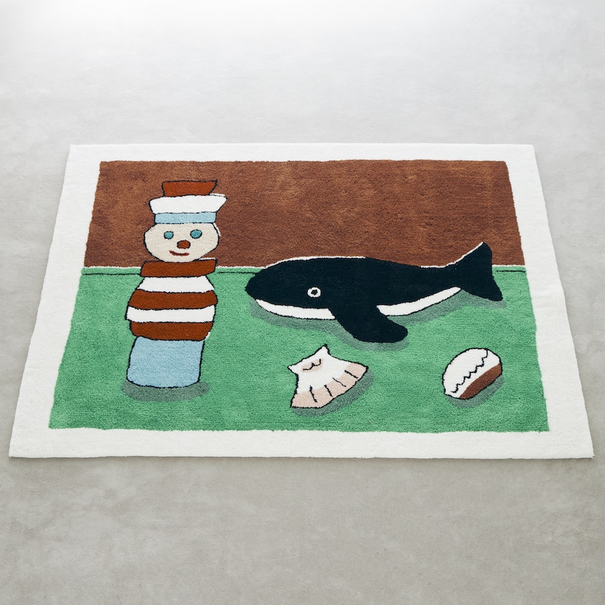 【2024年2月下旬から順次発送】安西水丸ラグ（B）