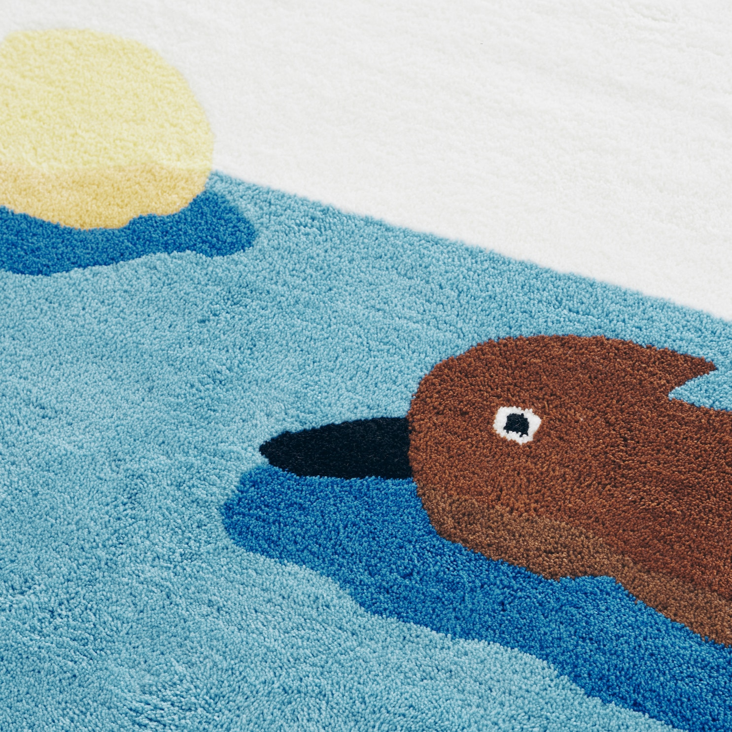 【2024年2月下旬から順次発送】安西水丸ラグ “口笛のきこえる”