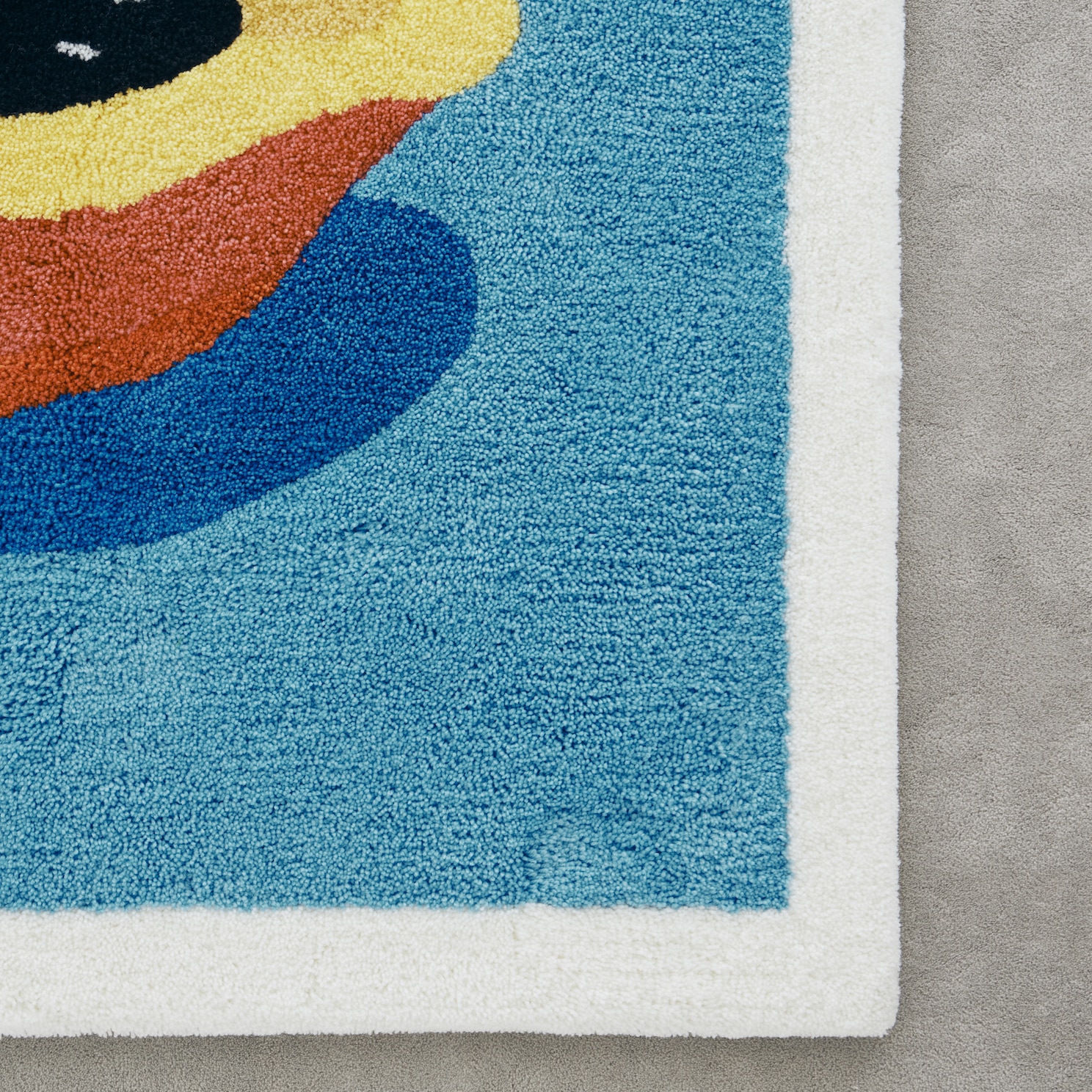 【2024年2月下旬から順次発送】安西水丸ラグ “口笛のきこえる”