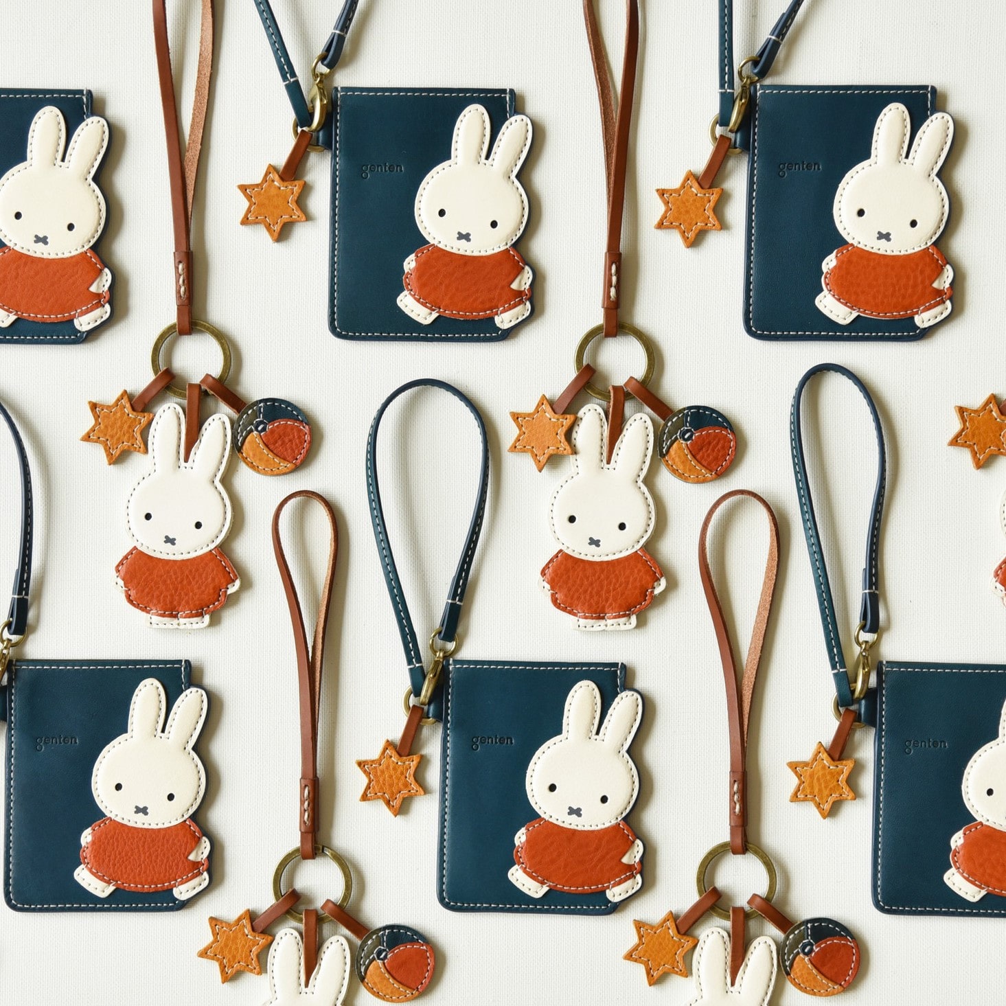 miffy×genten パスケース「ミッフィー」