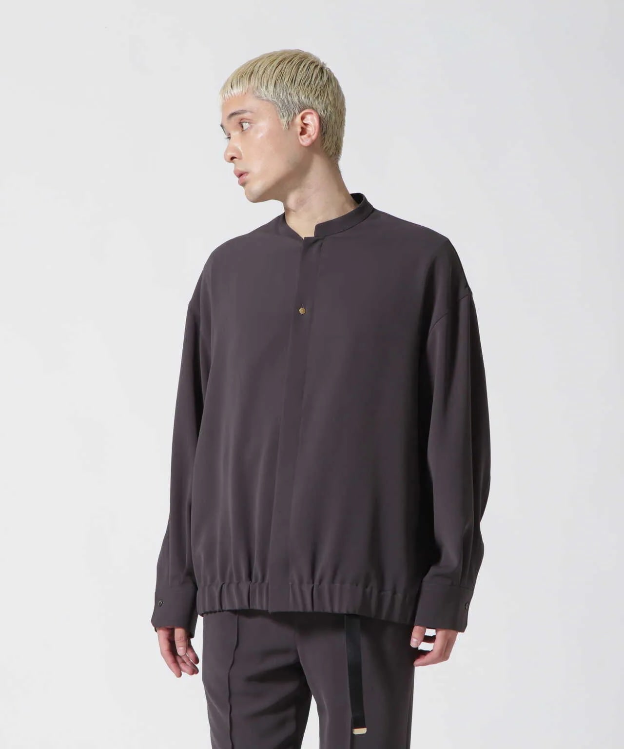 CULLNI/クルニ/Band Collar Shirt Blouson/バンドカラーシャツブルゾン