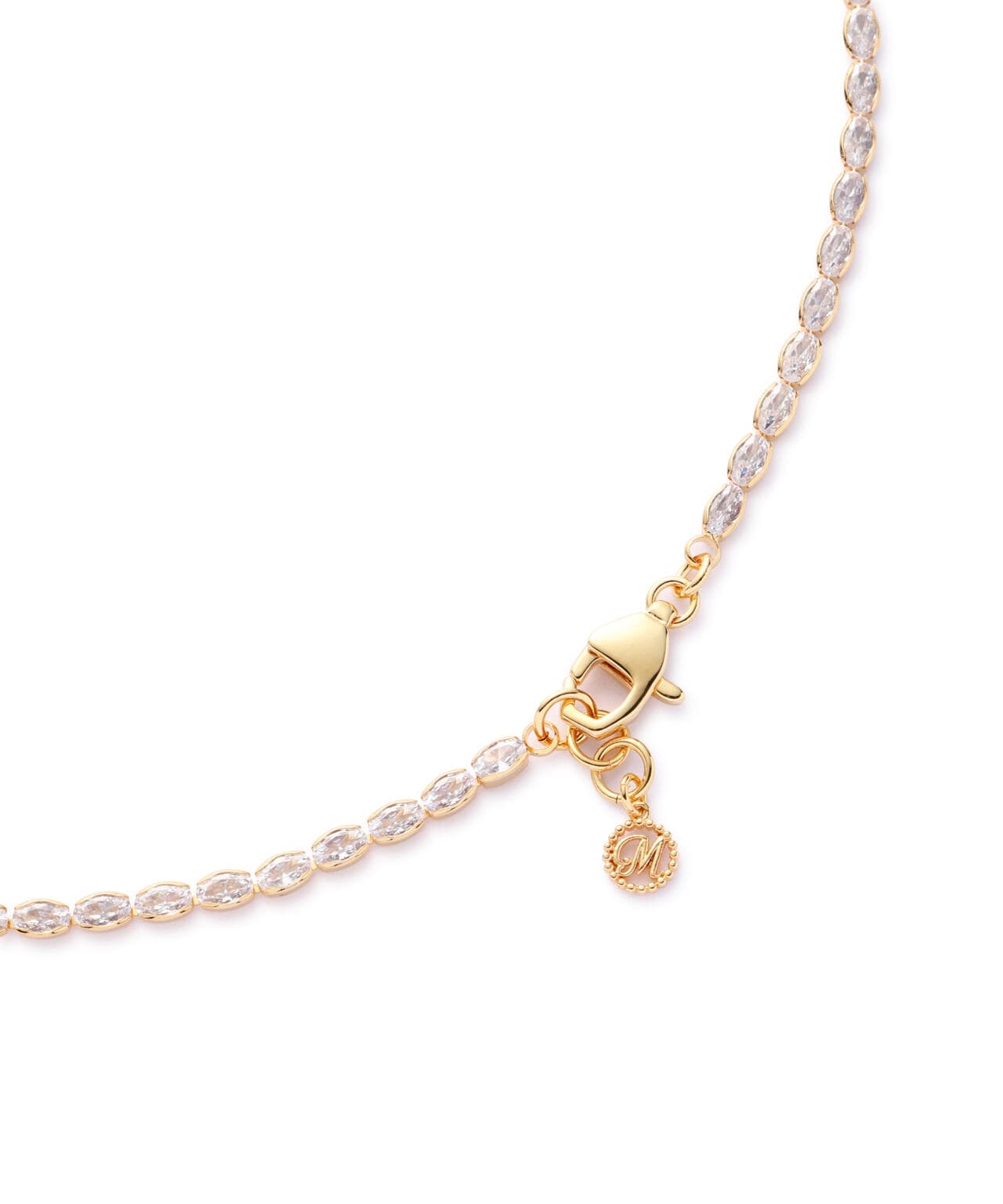 【SEVENTEEN HOSHI 着用】MIKSHIMAI/ミクシマイ/CUBIC ZIRCONIA CHAIN 002 NECKLACE/ネックレス Gold Free