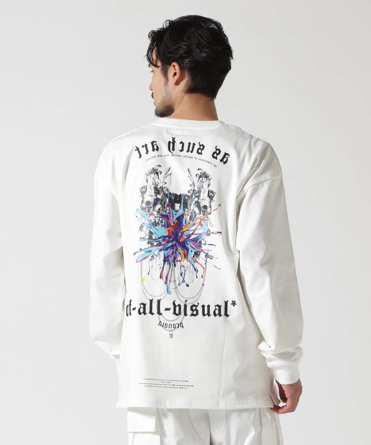 A4A/エーフォーエー/DROOPING LST/ロンT White Free