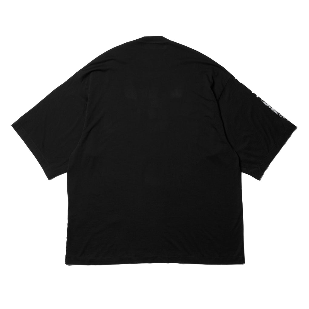 Julius/ユリウス/857CPM1 Black / プリントオーバーサイズTシャツ