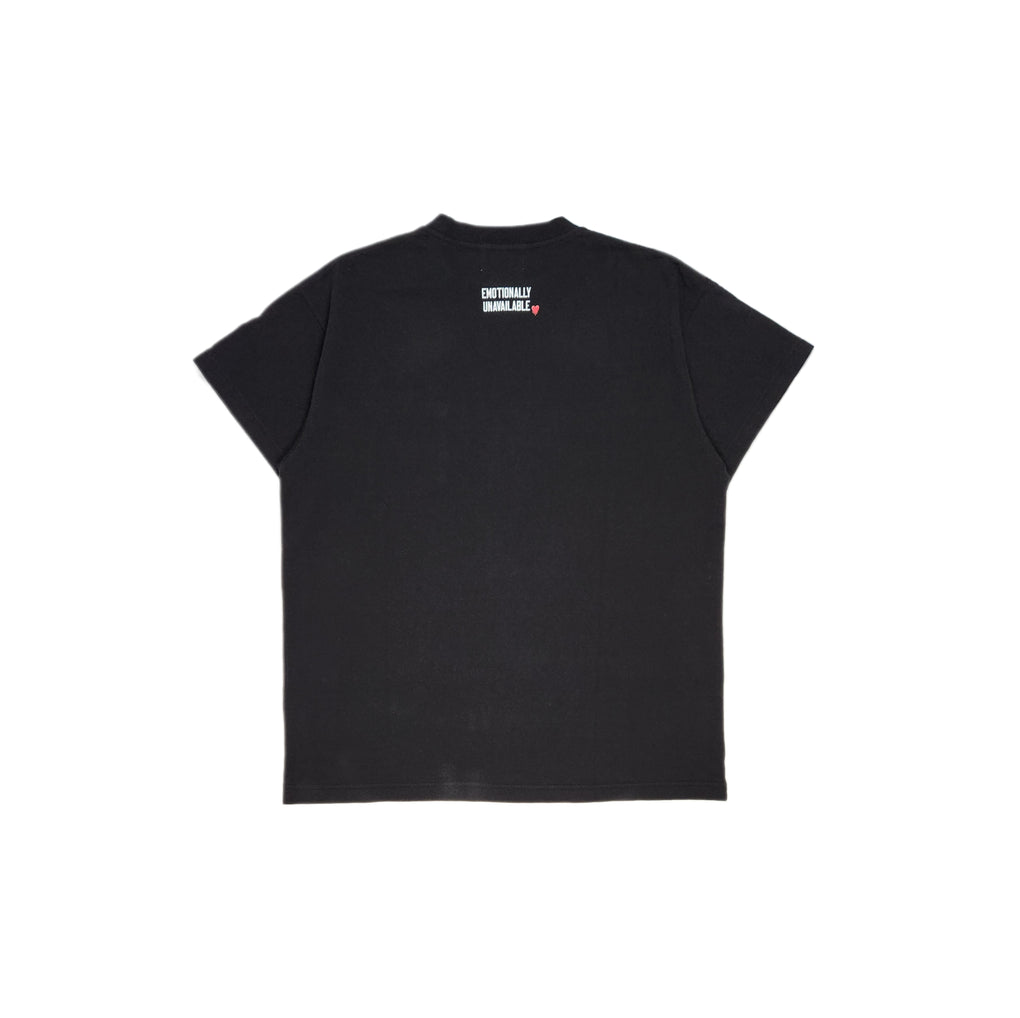 Emotionally Unavailable/エモーショナリーアンアベイラブル/POCKET TEE Black M