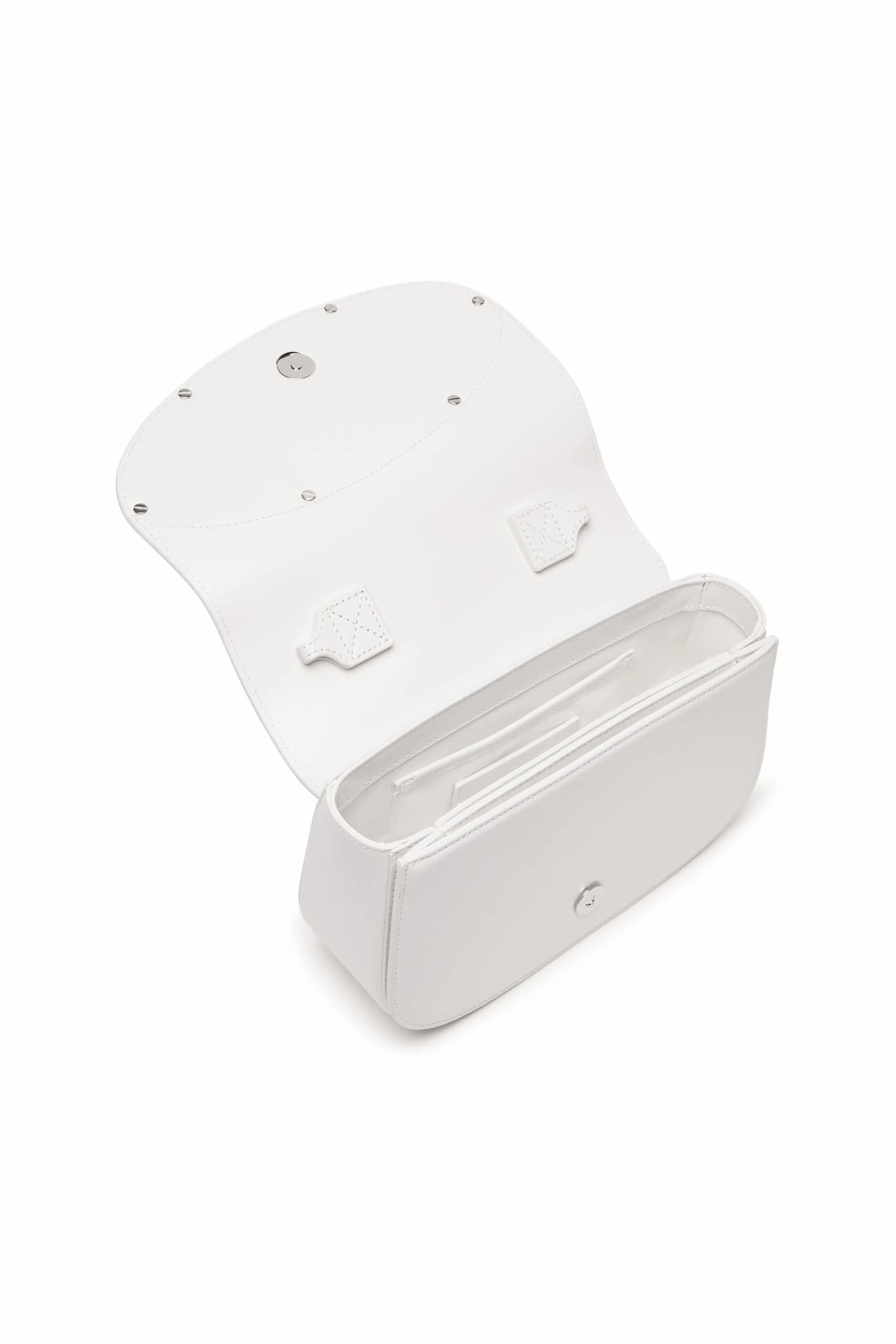 Diesel/カウレザーショルダーバッグM White M