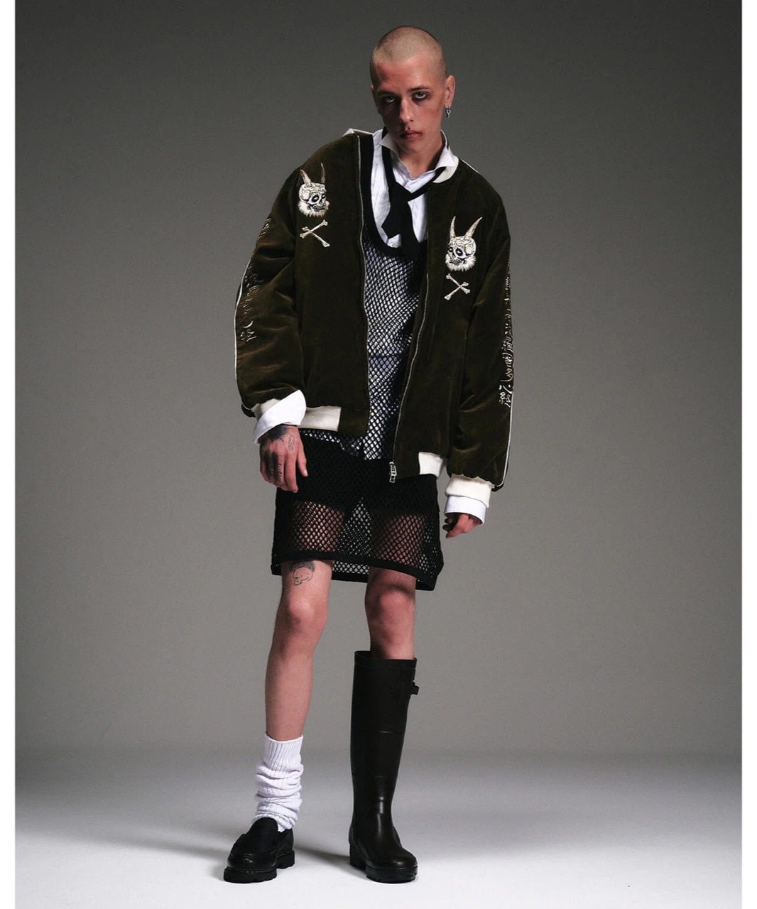  blackmeans/ブラックミーンズ/【LHP EXCLUSIVE】SKA JACKET VELVETEEN Olive 3