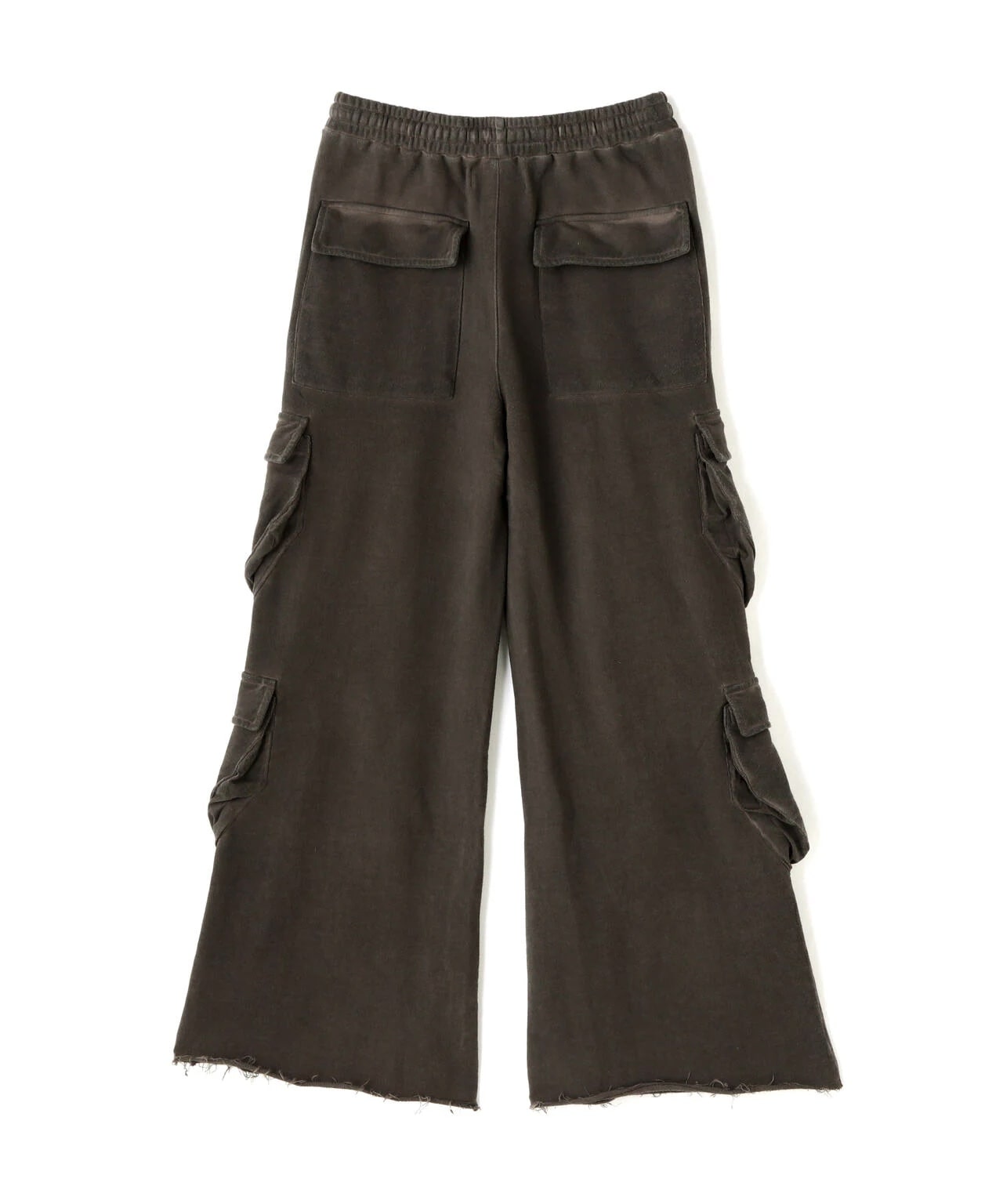 DankeSchon/ダンケシェーン/WATERDYE SWEAT BAGGY CARGO PANTS charcoal S