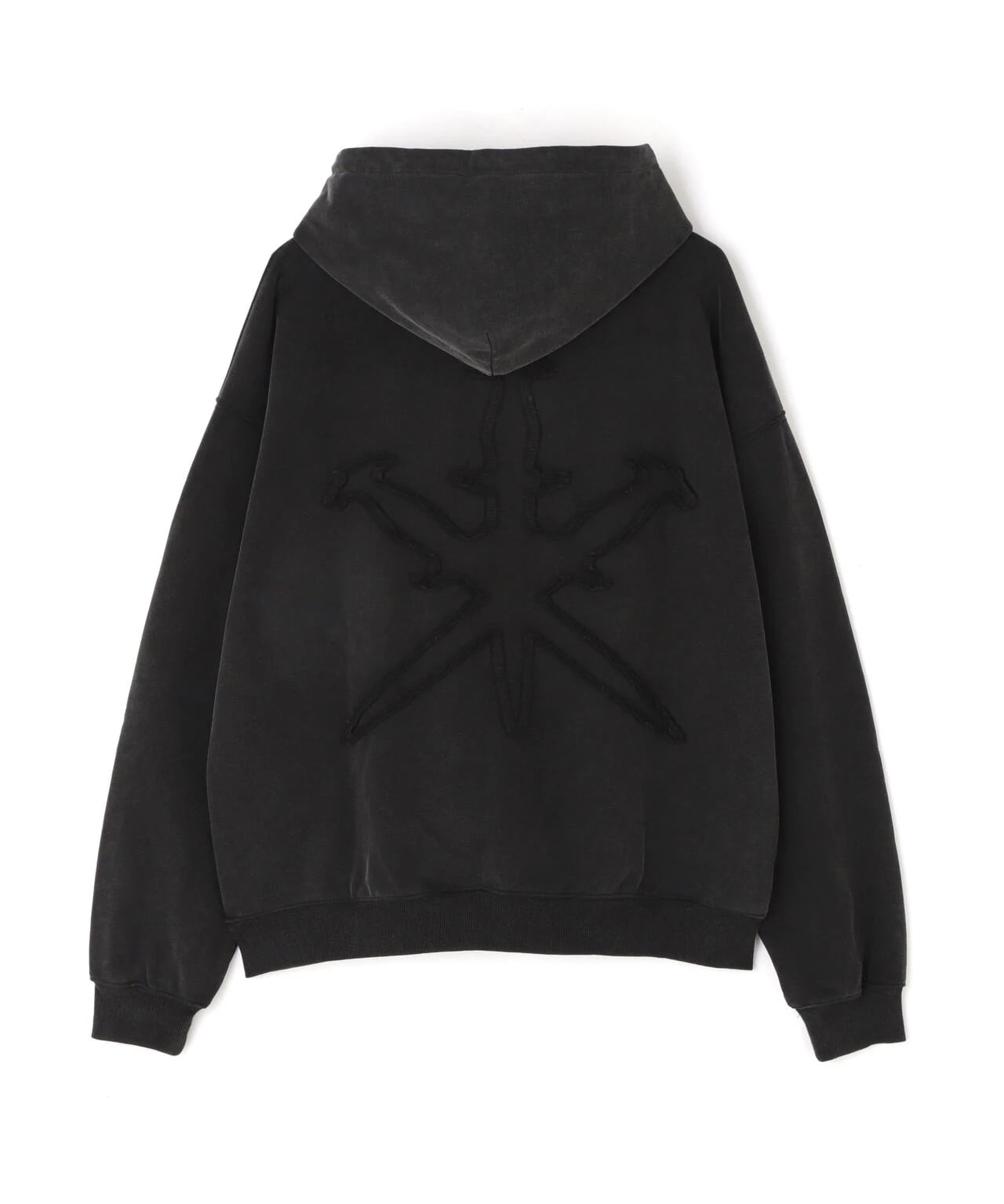 UNKNOWN LONDON/アンノウンロンドン/DAGGER PATCH ZIP HOODIE gray M