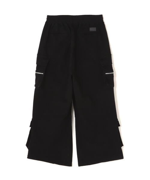 DankeSchon/ダンケシェーン/PREMIUM TC BLACK WIDE ZIP POCKET PANTS BLACK S