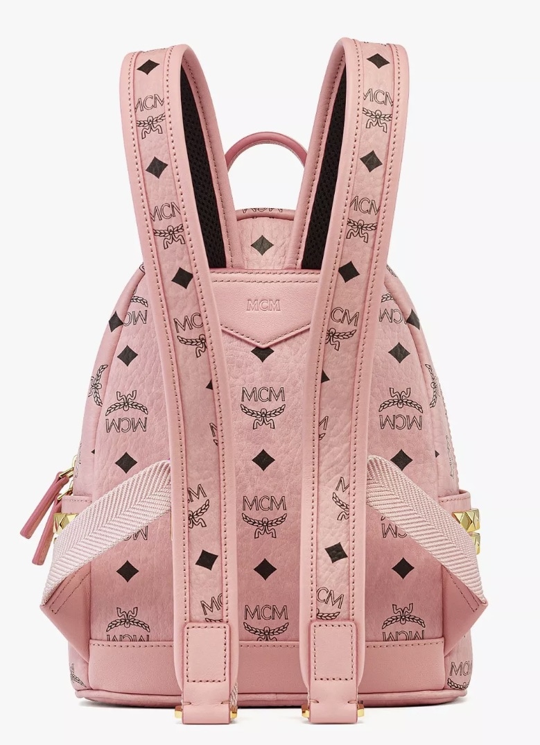 MCM/エムシーエム/STARK サイドスタッズ バックパック - ヴィセトス Pink Mini