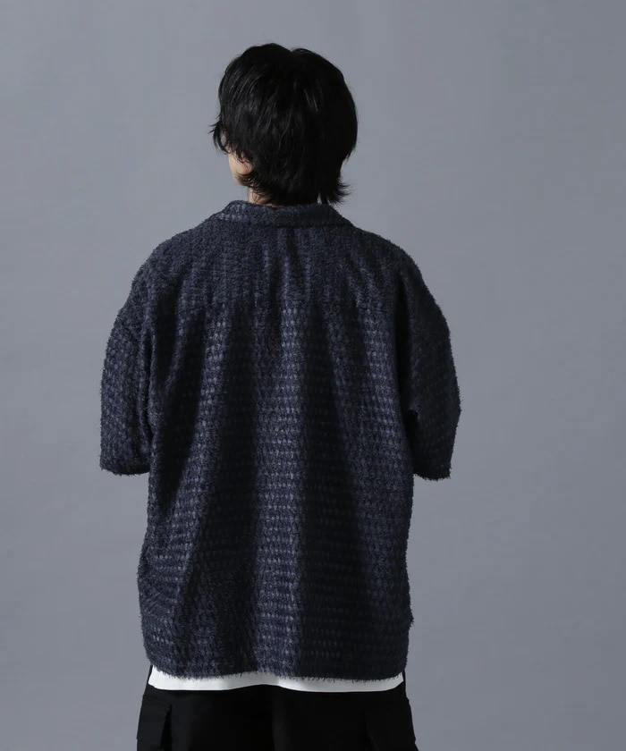  DankeSchon/ダンケシェーン/SIZZLE CHECK S/S SHIRTS BLUE F