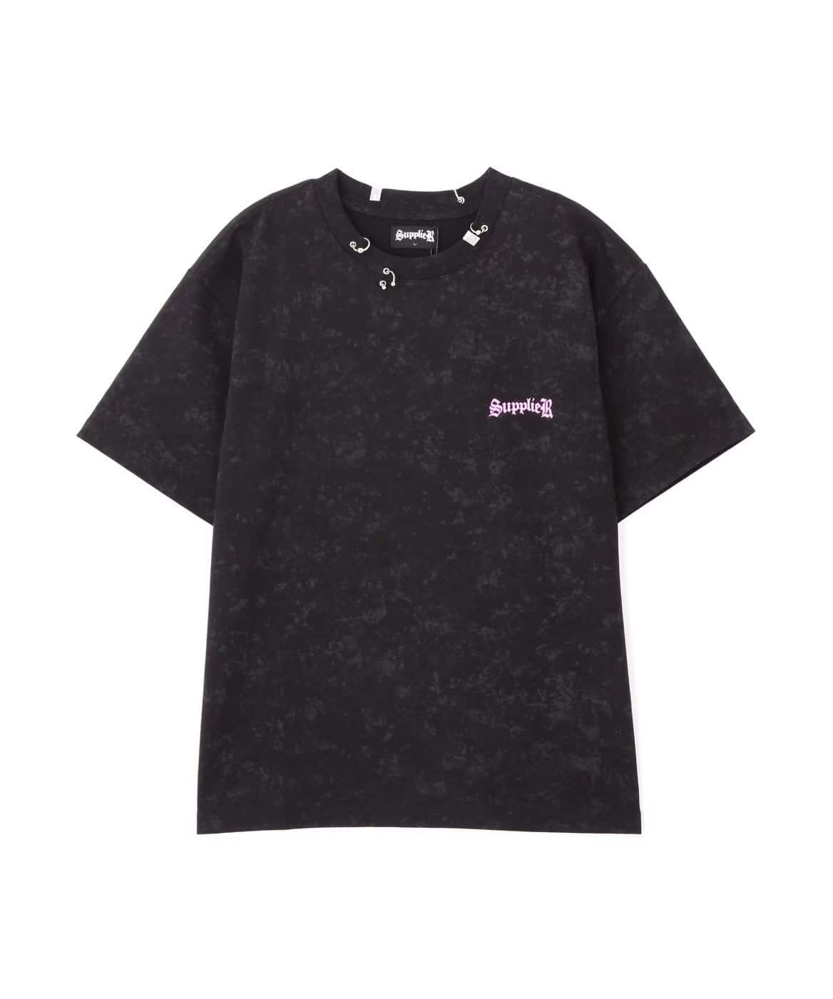  SUPPLIER/サプライヤー/【LHP EXCLUSIVE】Vintage Wash Pierced Cross Tee Pink M