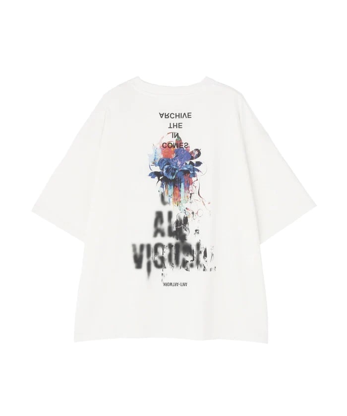 A4A/エーフォーエー/ S/S TEE FLOWER White M