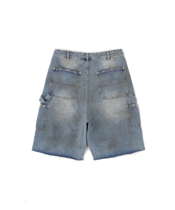 WHITELAND/ホワイトランド/DENIM DOUBLE KNEE SHORT PANT Blue F