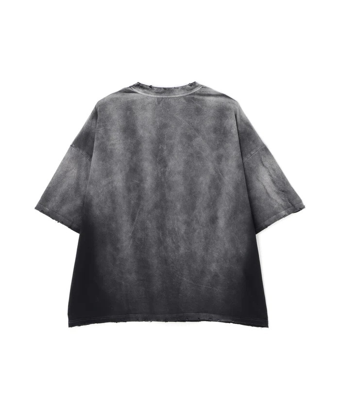 DankeSchon/ダンケシェーン/PIGMENT SPRAY S/S TEE PATCH Black M