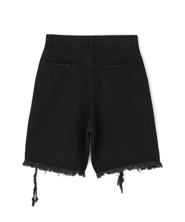 DankeSchon/ダンケシェーン/11oz DAMAGE DENIM SHORTS Black S