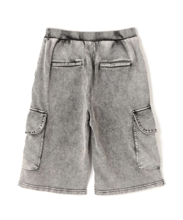 DankeSchon/ダンケシェーン/CHEMICAL SWEAT CARGO SHORTS charcoal M