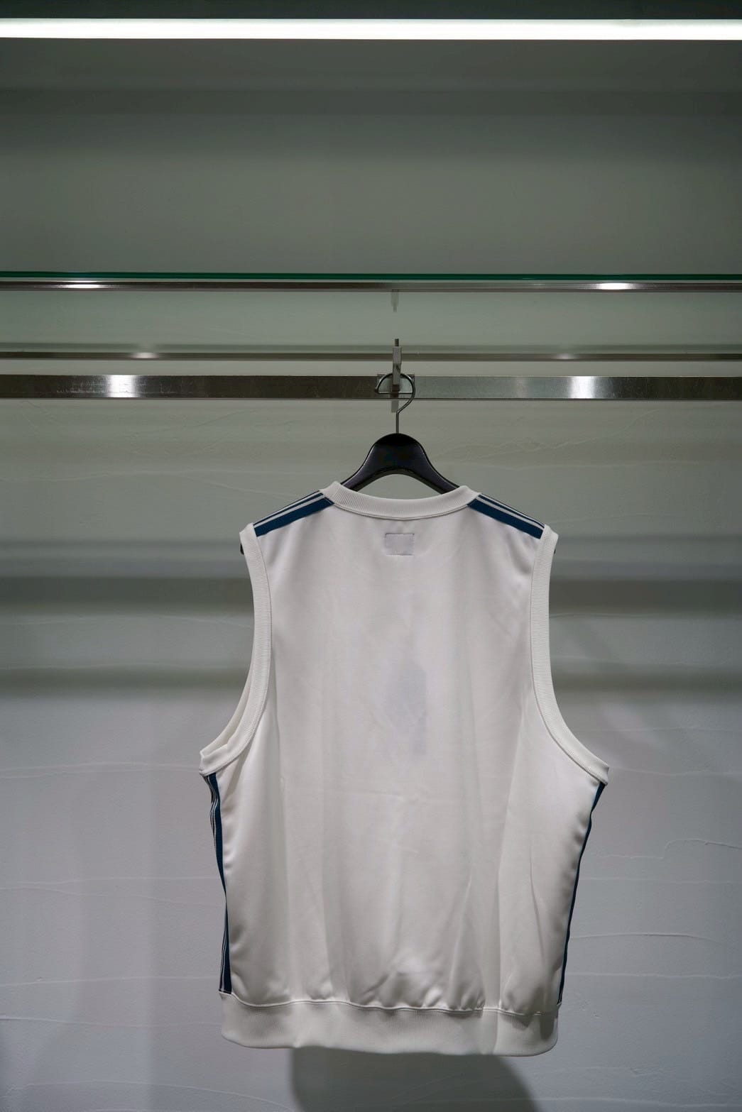  NEEDLES/ニードルズ/【LHP EXCLUSIVE】 Sleeveless Track Crew Neck - Poly Smooth" White S