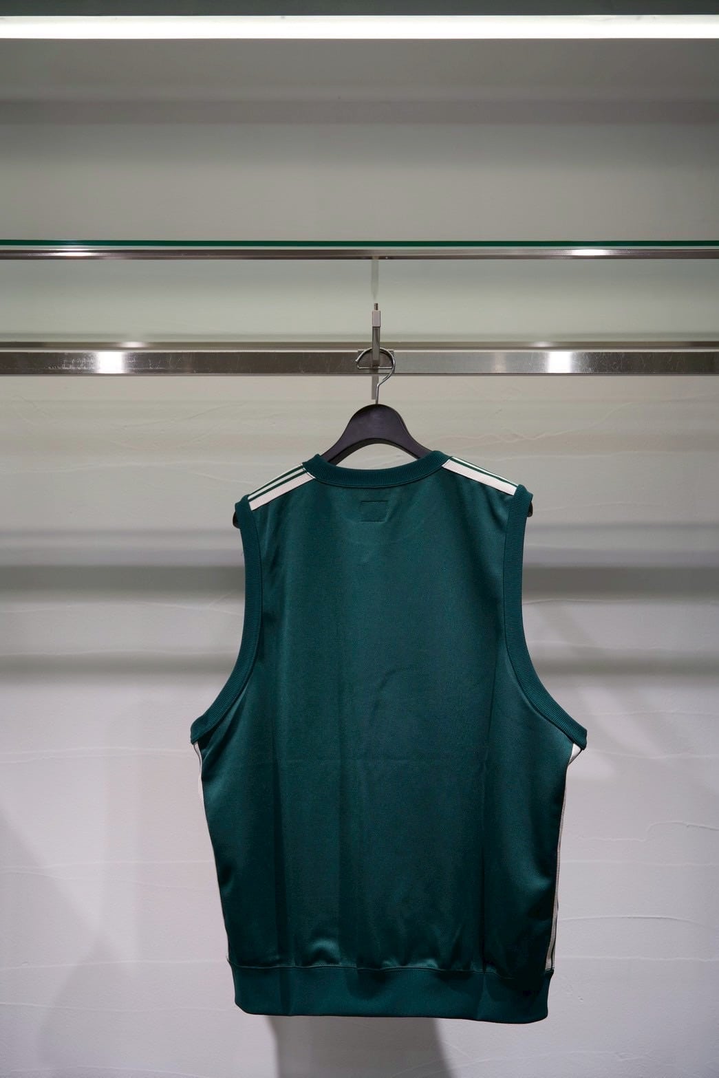  NEEDLES/ニードルズ/【LHP EXCLUSIVE】 Sleeveless Track Crew Neck - Poly Smooth" Green S