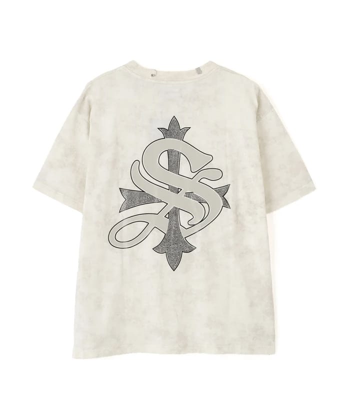 SUPPLIER/サプライヤー/【LHP EXCLUSIVE】DAMAGE PIERCED CROSS TEE beige M