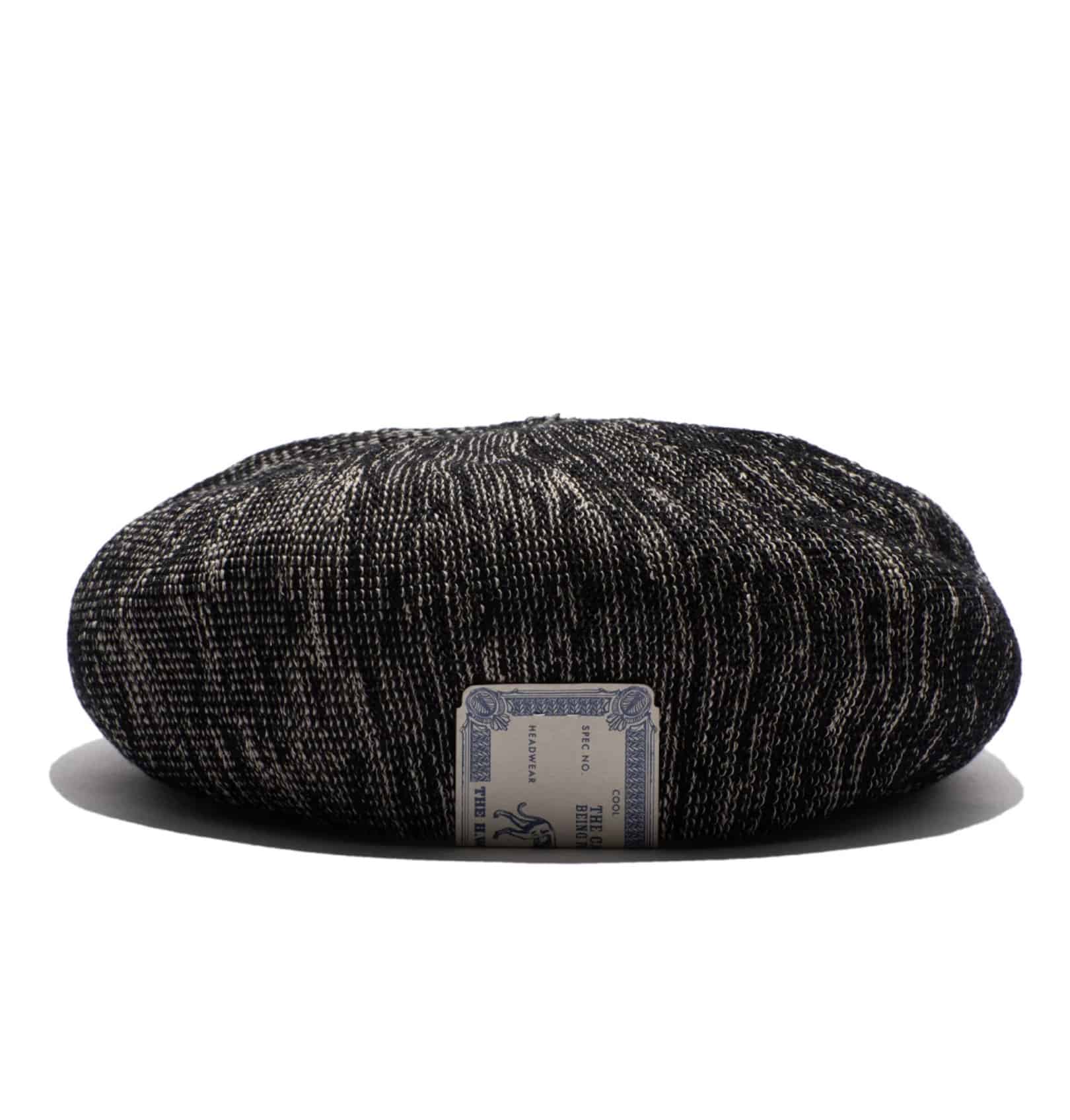 THE H.W.DOG&CO /ドックアンドコー CHAMBRAY BIG BERET Black×Beige Free