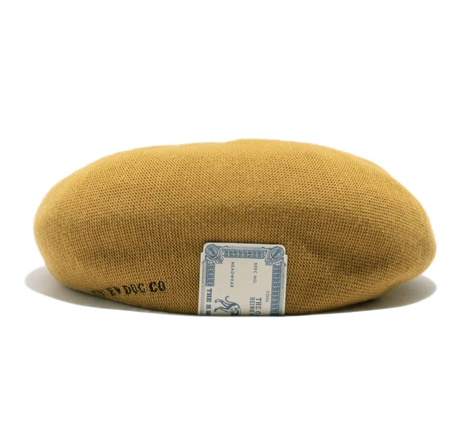 THE H.W.DOG&CO /ドックアンドコー  C/L FLAT BERET Yellow Free