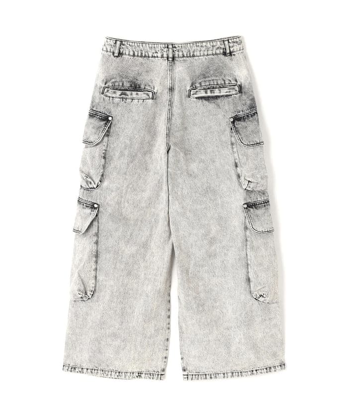 DankeSchon/ダンケシェーン/12OZ CHEMICAL DENIM CARGO PANTS White S