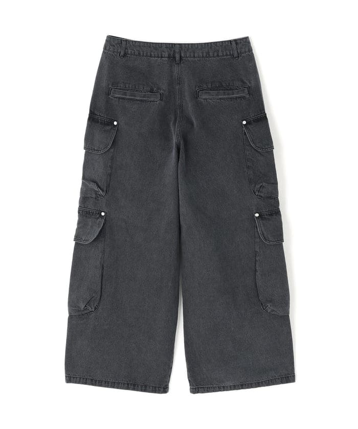  DankeSchon/ダンケシェーン/12OZ CHEMICAL DENIM CARGO PANTS Black S
