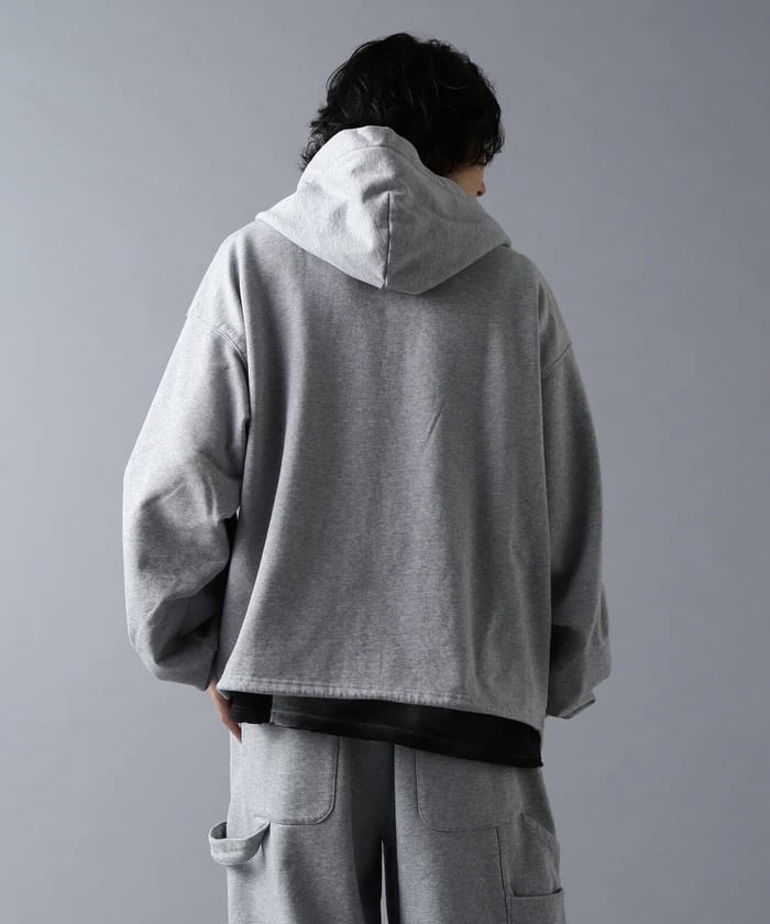 DankeSchon/ダンケシェーン/480HW SWEAT ZIP HOODIE gray S