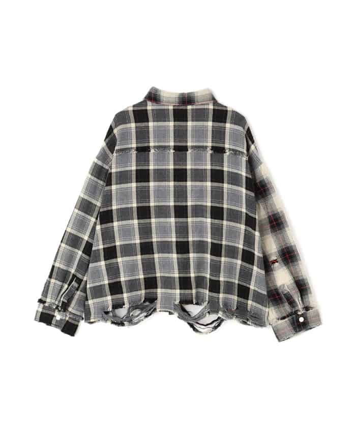 DankeSchon/ダンケシェーン/FLANNEL SHIRTS Black M