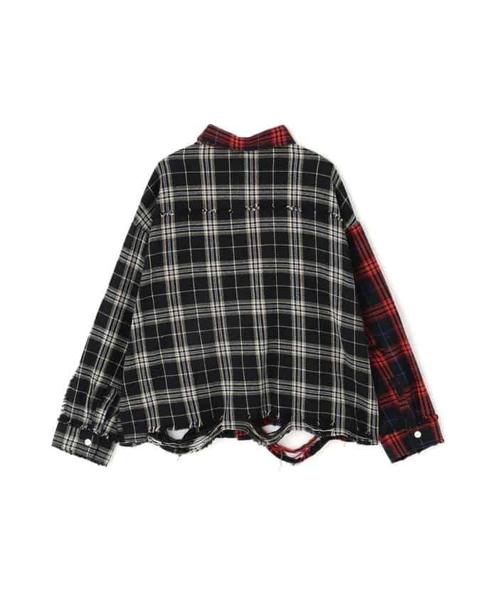 DankeSchon/ダンケシェーン/FLANNEL SHIRTS Black M