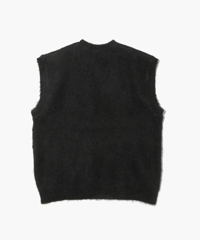 NEEDLES/ニードルズ/MOHAIR KNIT VEST - SOLID Black S