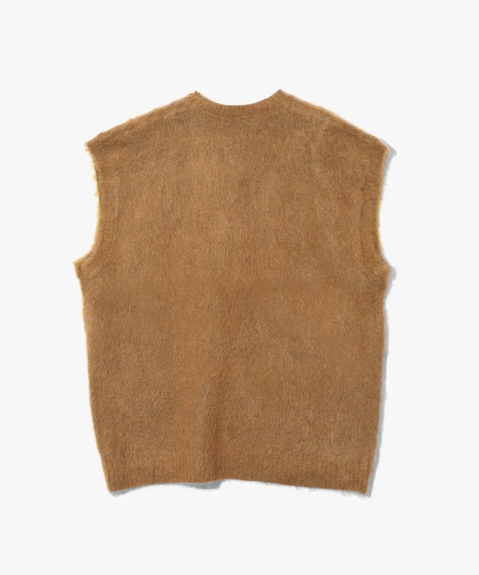 NEEDLES/ニードルズ/MOHAIR KNIT VEST - SOLID yellow S