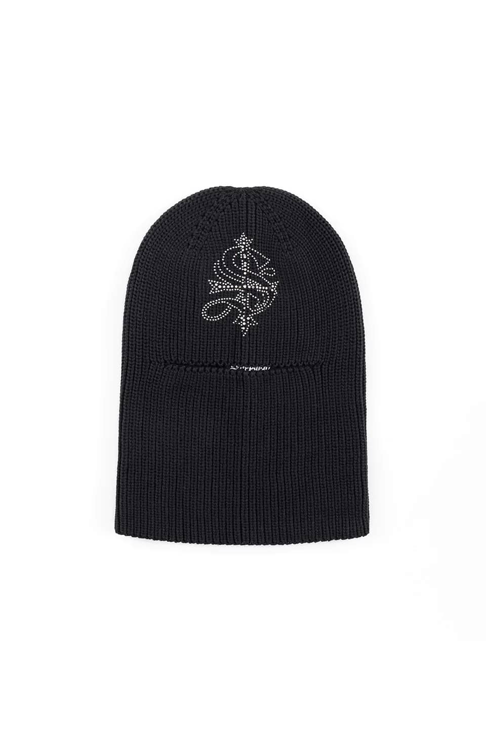 Supplier/サプライヤー/Cross Rhinestone Balaclava Beanie Black FREE