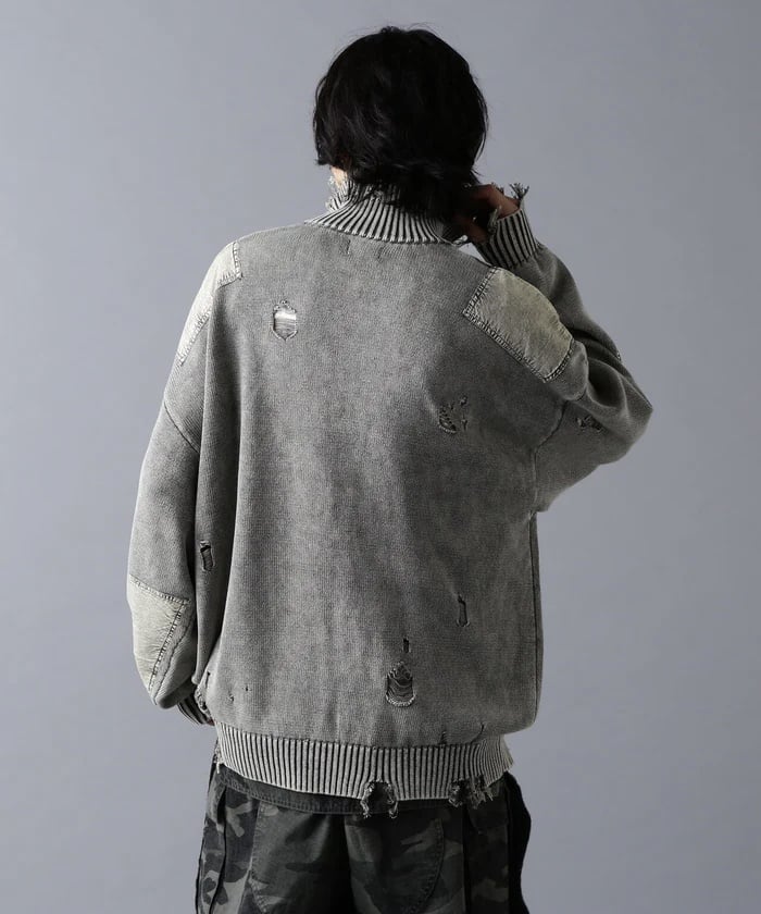 DankeSchon/ダンケシェーン/MILS KNIT DRIVERS gray M