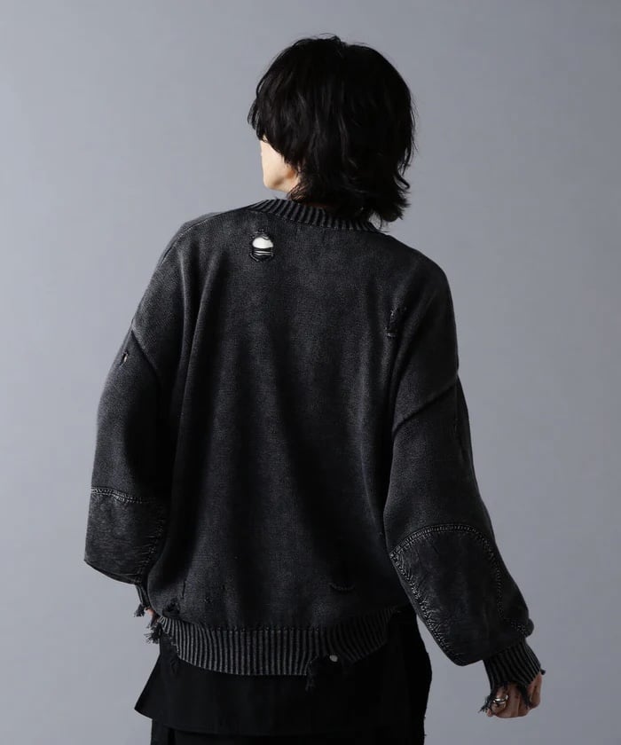 DankeSchon/ダンケシェーン/MILS KNIT CARDIGAN Black M