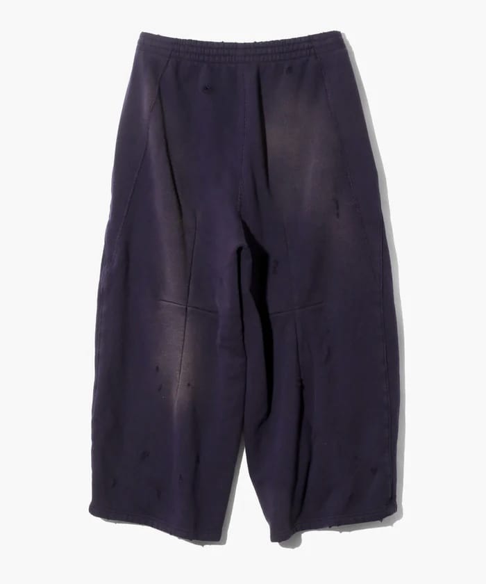  NEEDLES/ニードルズ/DECONSTRUCTED H.D.SWEAT PANT - COTTON FRENCH TERRY purple XS