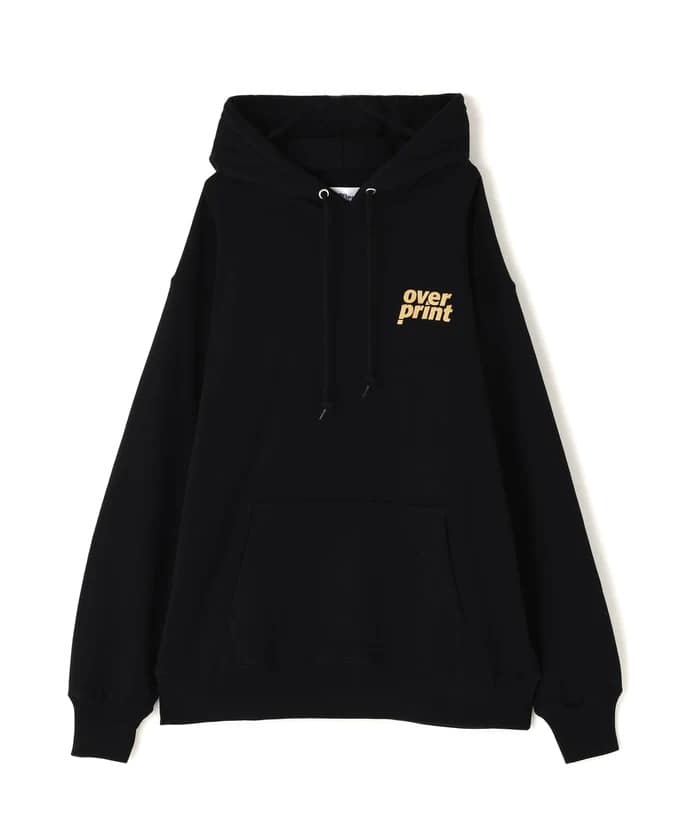 overprint/オーバープリント/Mix Colors Hoodie BLACK M